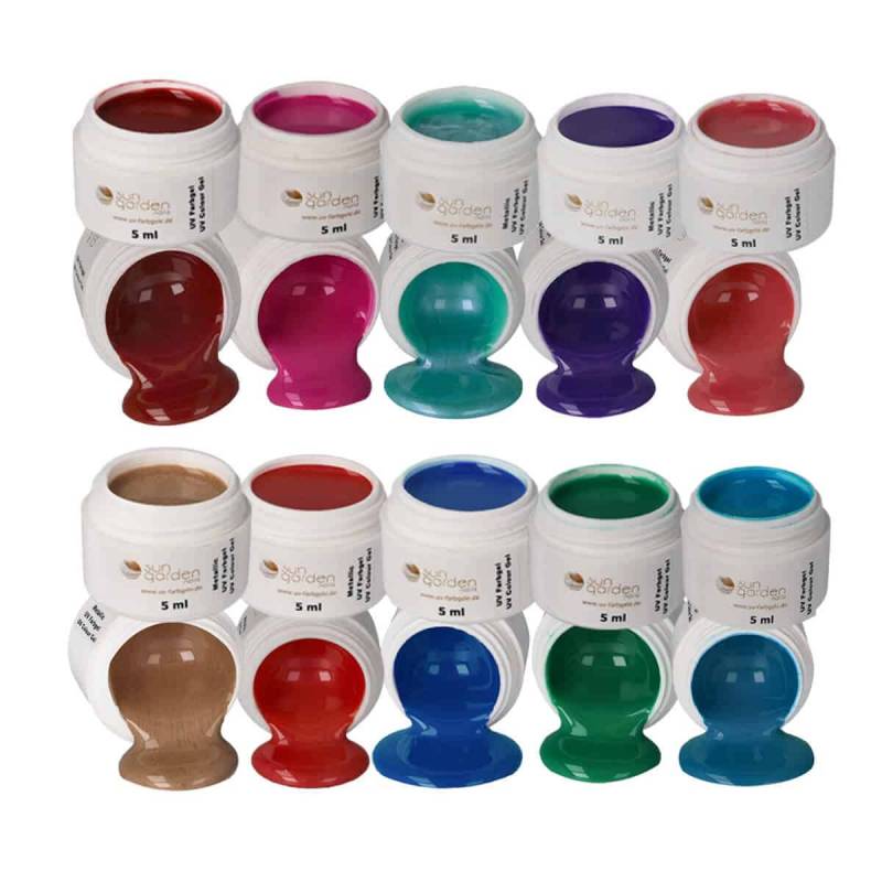 Sun Garden Nails UV Starterset CLASSIC FARBGELE - Nail Set Großer Ausverkauf