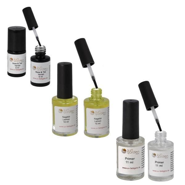 Sun Garden Nails UV Nagellack Gel + Nail Art Zubehör Set SUPREME Black Friday