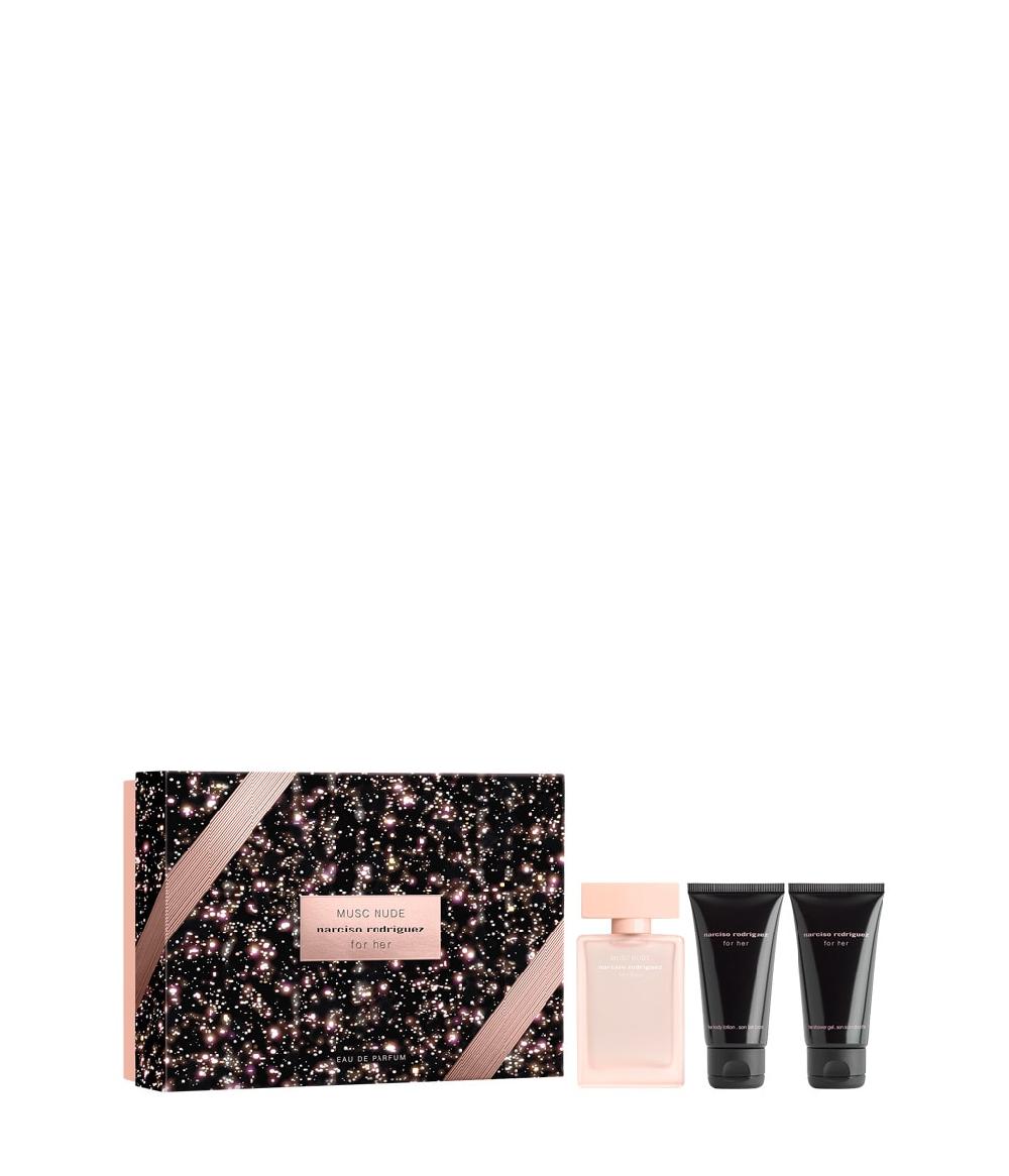 Narciso Rodriguez for her Musk Nude EdP 50ml + Body Lotion 50ml + Shower Gel 50ml zollfrei