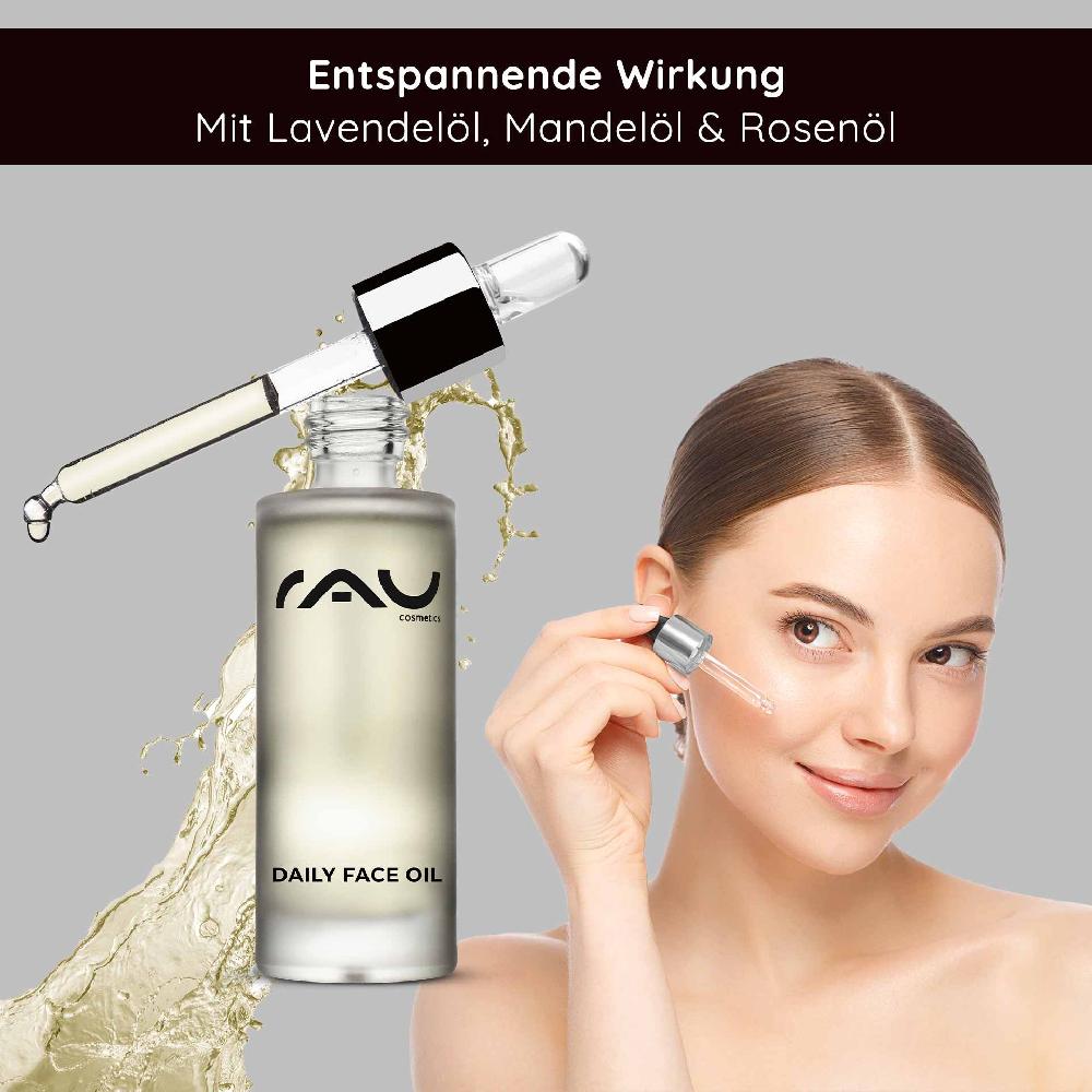 Rau Cosmetics Daily Face Oil 30 ml Pflegendes Gesichts-Öl für die Nacht mit Lavendel Nur noch ein Tag übrig