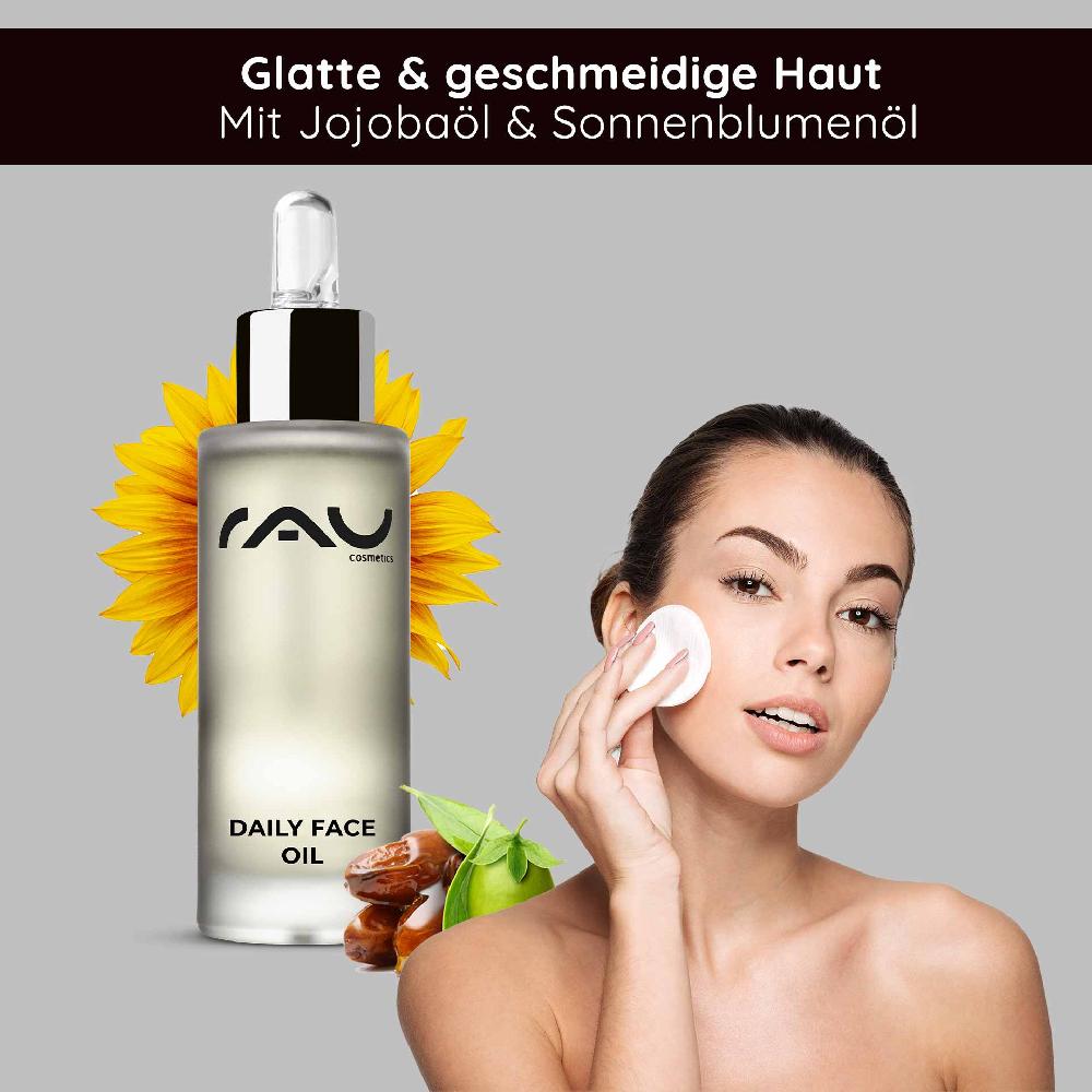 Rau Cosmetics Daily Face Oil 30 ml Pflegendes Gesichts-Öl für die Nacht mit Lavendel Nur noch ein Tag übrig