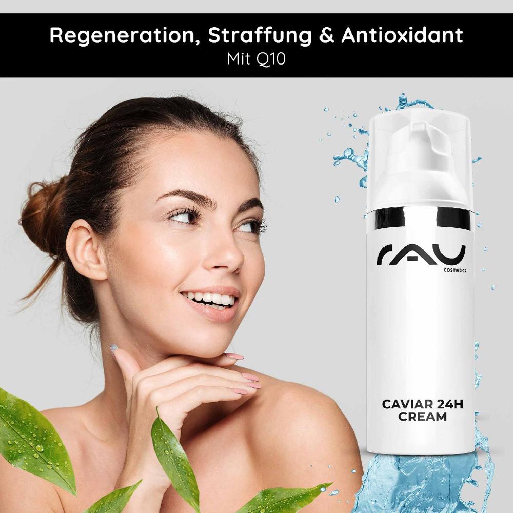 Rau Cosmetics Caviar 24h Cream 50 ml Hautpflege mit Caviar Extrakt Super Rabatt