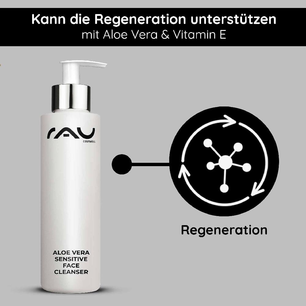 Rau Cosmetics Aloe Vera Sensitive Face Cleanser 200 ml Reiniger 50% Rabatt mit kostenlosem Versand