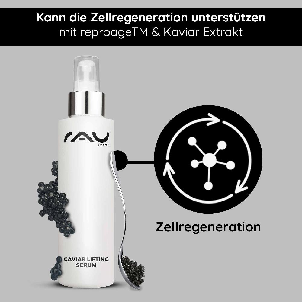 Rau Cosmetics Caviar Lifting Serum 100 ml mit Reproage & Kaviar-Extrakt Fabrikladen