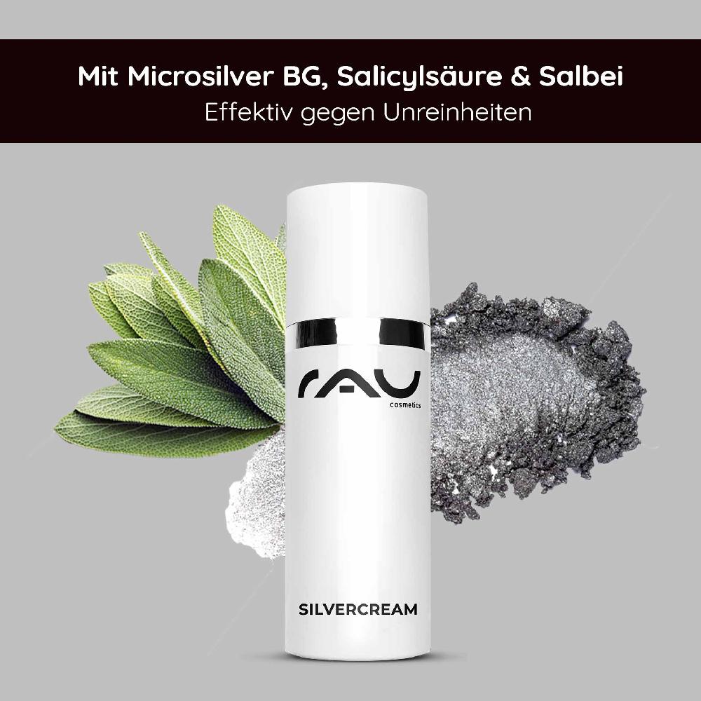 Rau Cosmetics Silbercreme 50 ml - Silver Repaircream gegen Pickel bei Unreinheiten Rabatte dieses Monats