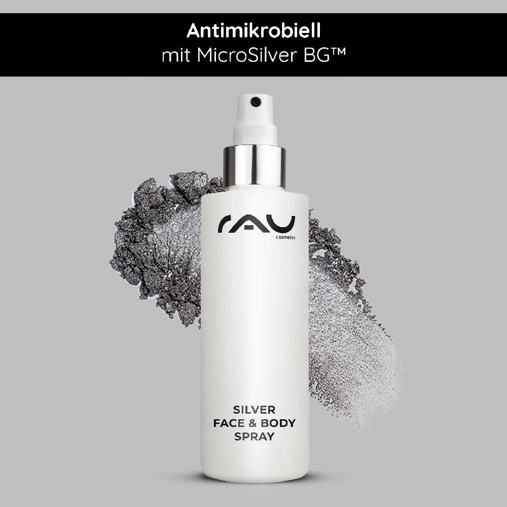 Rau Cosmetics Silver Face & Body Spray 200 ml mit Panthenol & Microsilber 2025