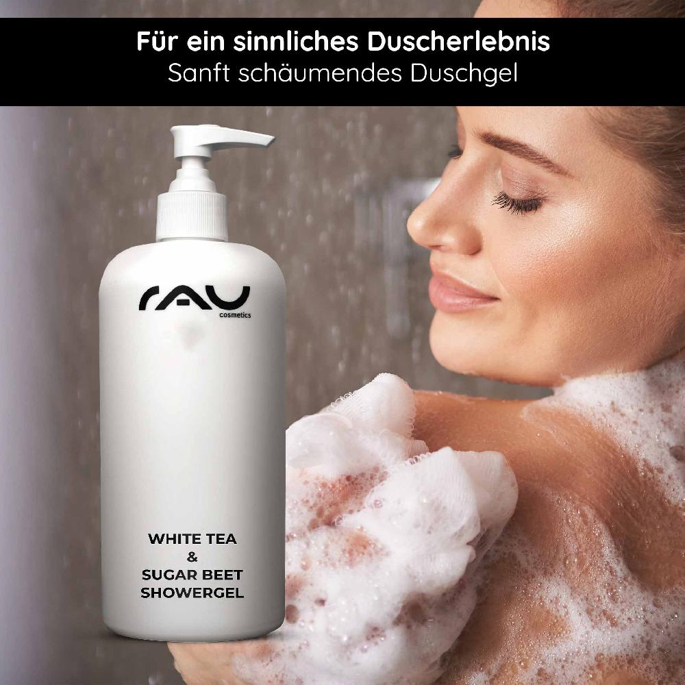 Rau Cosmetics White Tea & Sugar Beet Showergel 500 ml Duschgel Verkauf