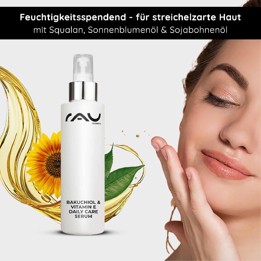 Rau Cosmetics Bakuchiol & Vitamin E Daily Care Serum 100 ml Anti-Aging Kostenloser Versand