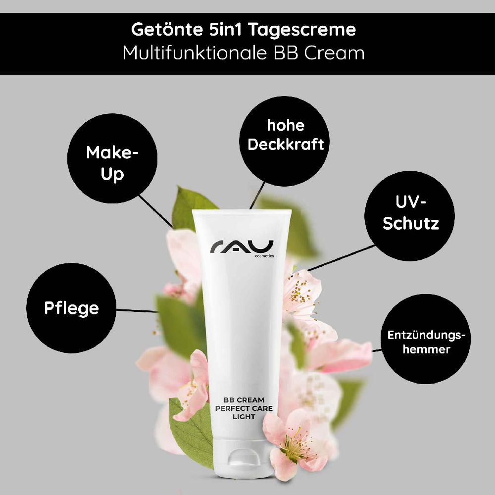 Rau Cosmetics BB Cream Perfect Care Light 75 ml SPF12 Make-up & Pflege für ein schönes Hautbild Fabrikpreis