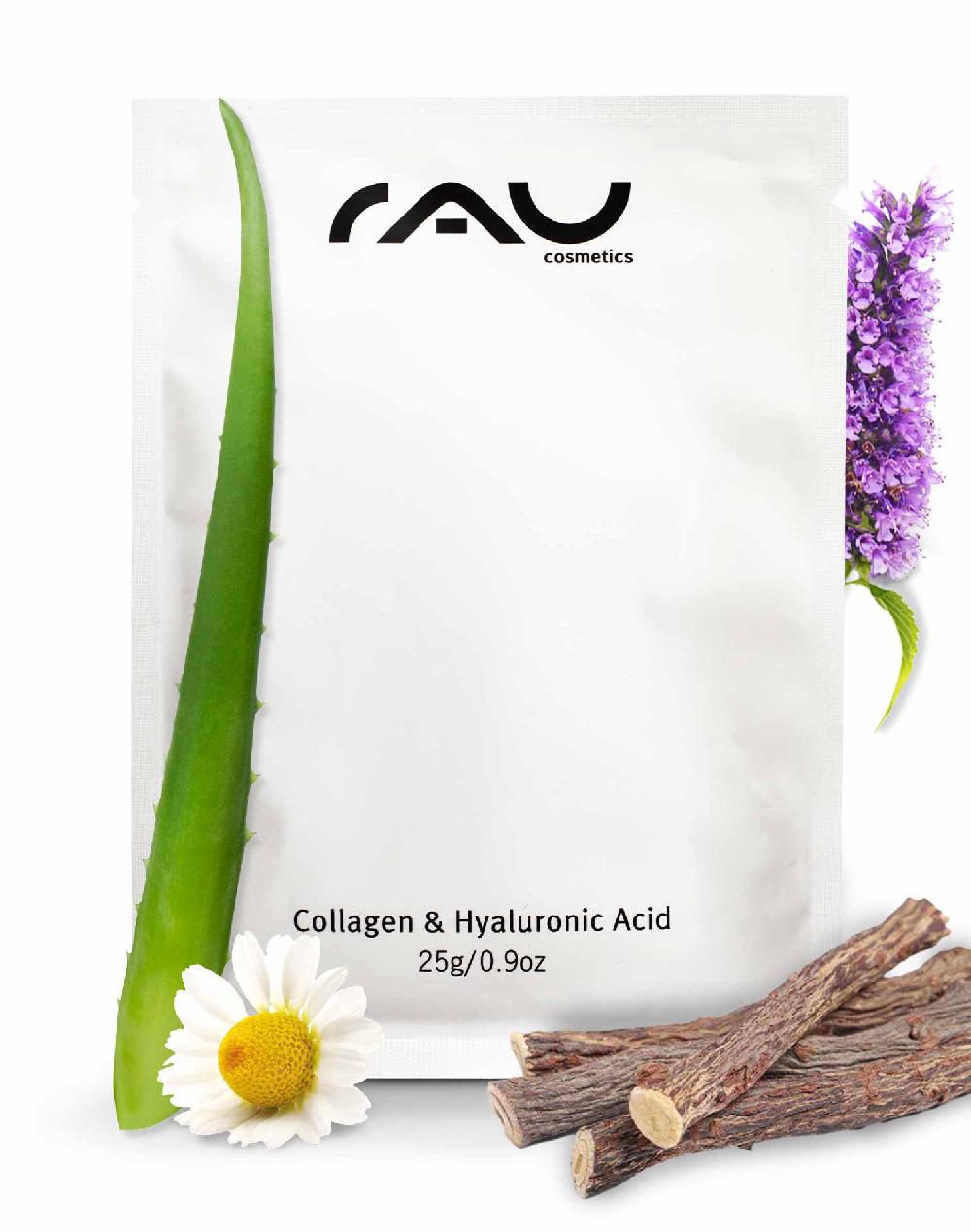 Rau Cosmetics Collagen & Hyaluronic Acid Mask Vliesmaske mit Panthenol Osterangebot