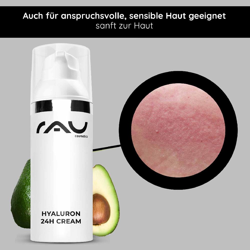 Rau Cosmetics Hyaluron 24h Creme 50 ml Hyaluron Pflegecreme Valentinstagsangebot