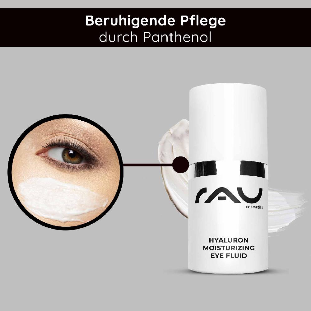 Rau Cosmetics Hyaluron Moisturizing Eye Fluid 15 ml Feuchtigkeitsgel ideal bei trockener Haut Heißer Verkauf