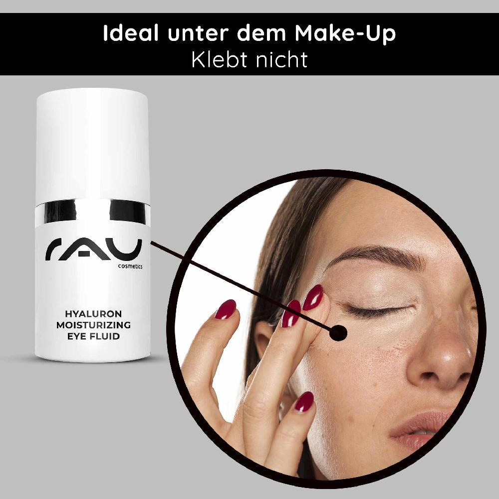 Rau Cosmetics Hyaluron Moisturizing Eye Fluid 15 ml Feuchtigkeitsgel ideal bei trockener Haut Heißer Verkauf