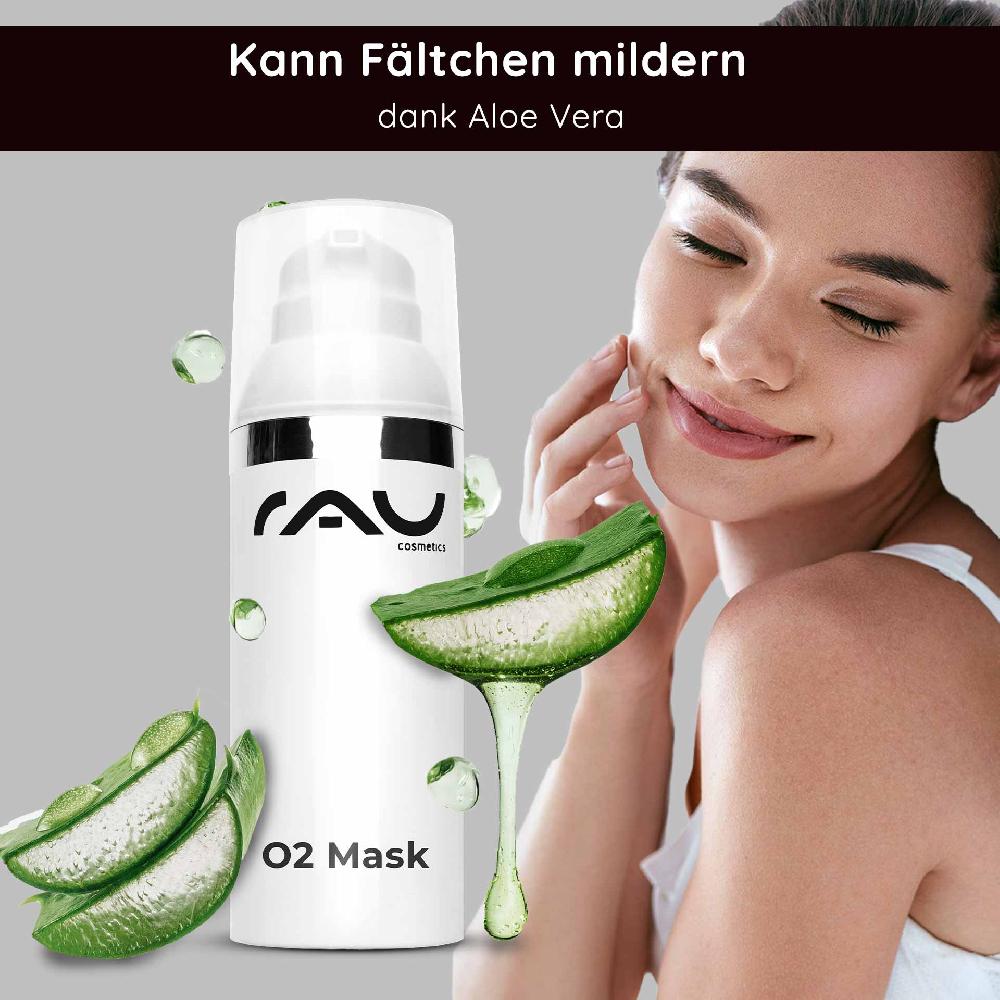 Rau Cosmetics O2 Mask 50 ml Maske mit Aloe Vera Arnika und Ginkgo Neuheiten