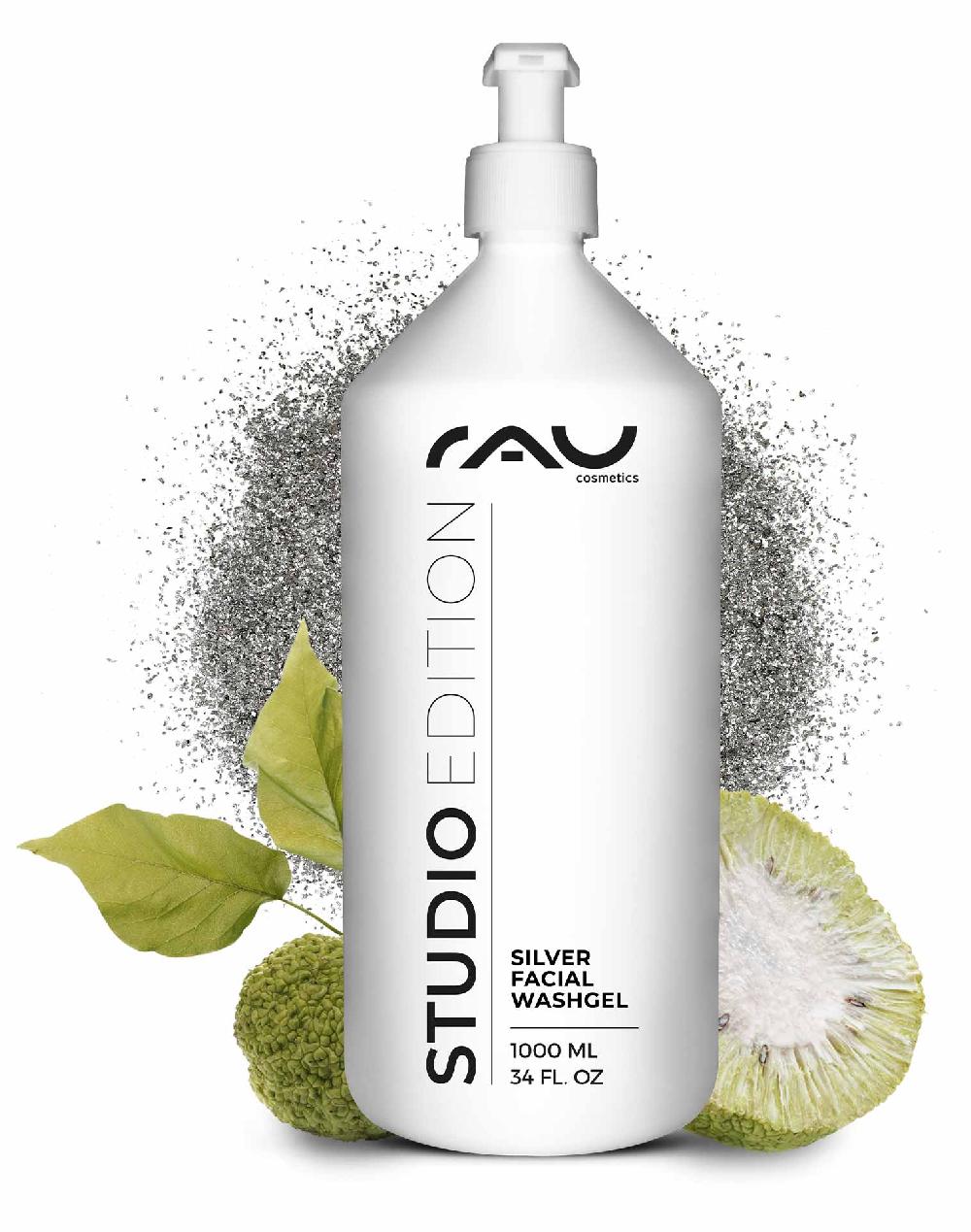 Rau Cosmetics Silver Facial Washgel 1000 ml Microsilber Waschgel Riesige Ersparnisse
