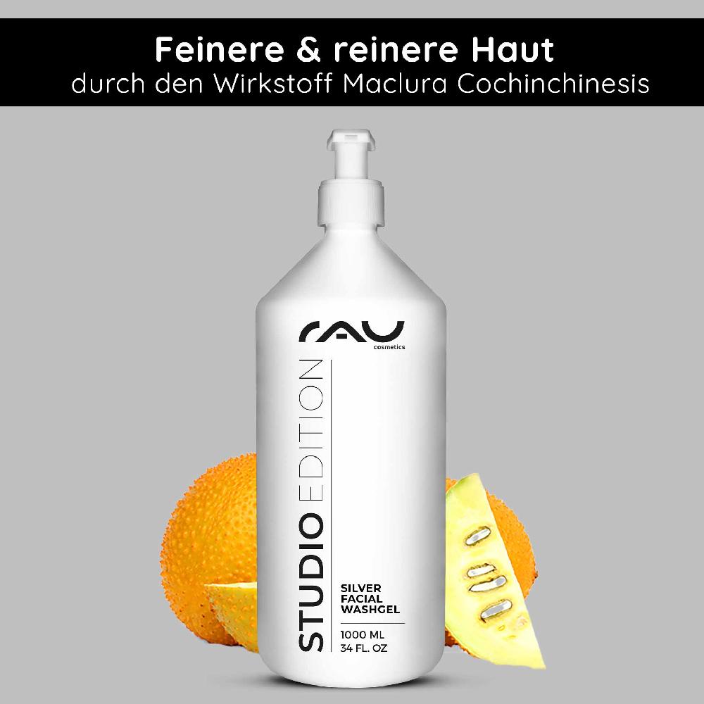 Rau Cosmetics Silver Facial Washgel 1000 ml Microsilber Waschgel Riesige Ersparnisse