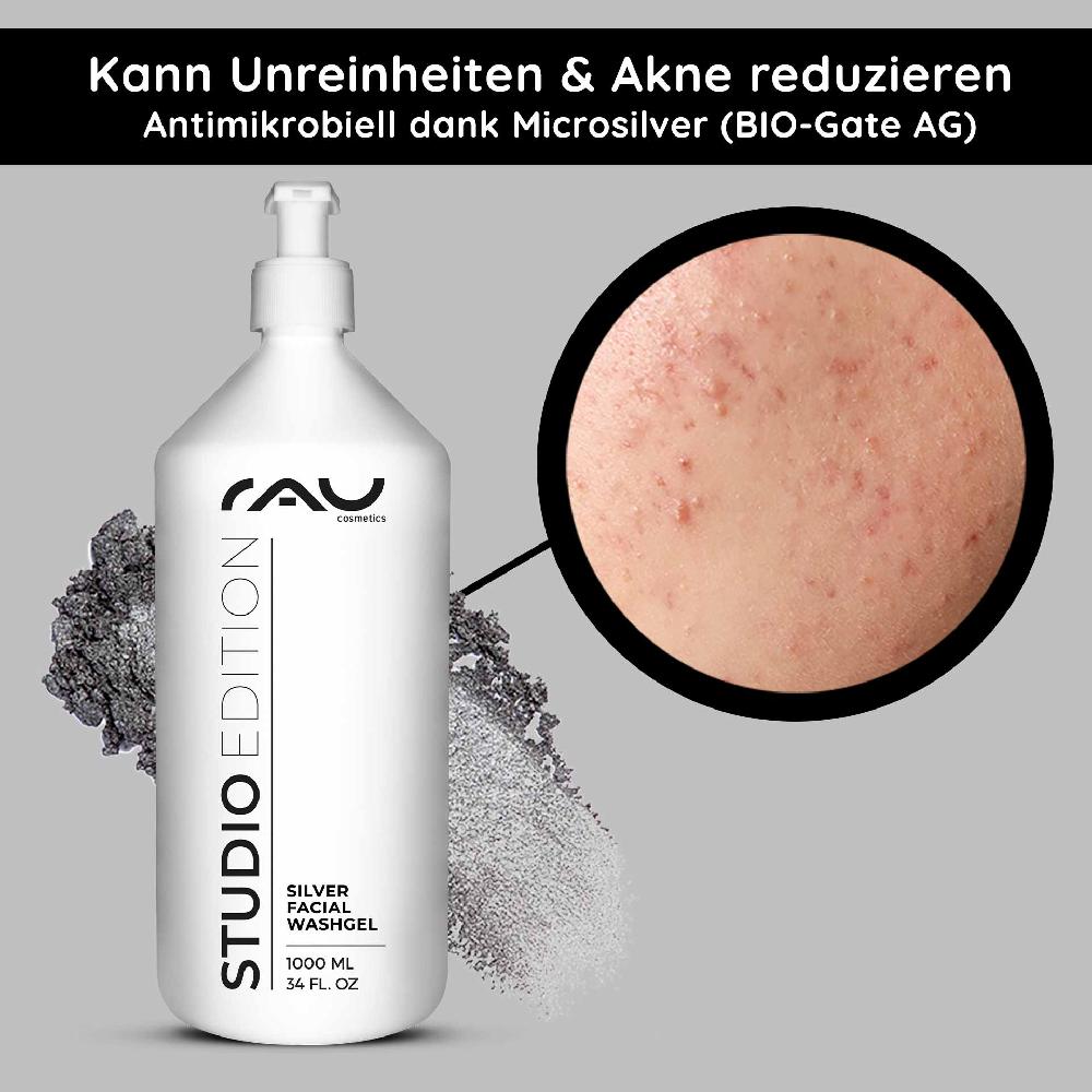 Rau Cosmetics Silver Facial Washgel 1000 ml Microsilber Waschgel Riesige Ersparnisse