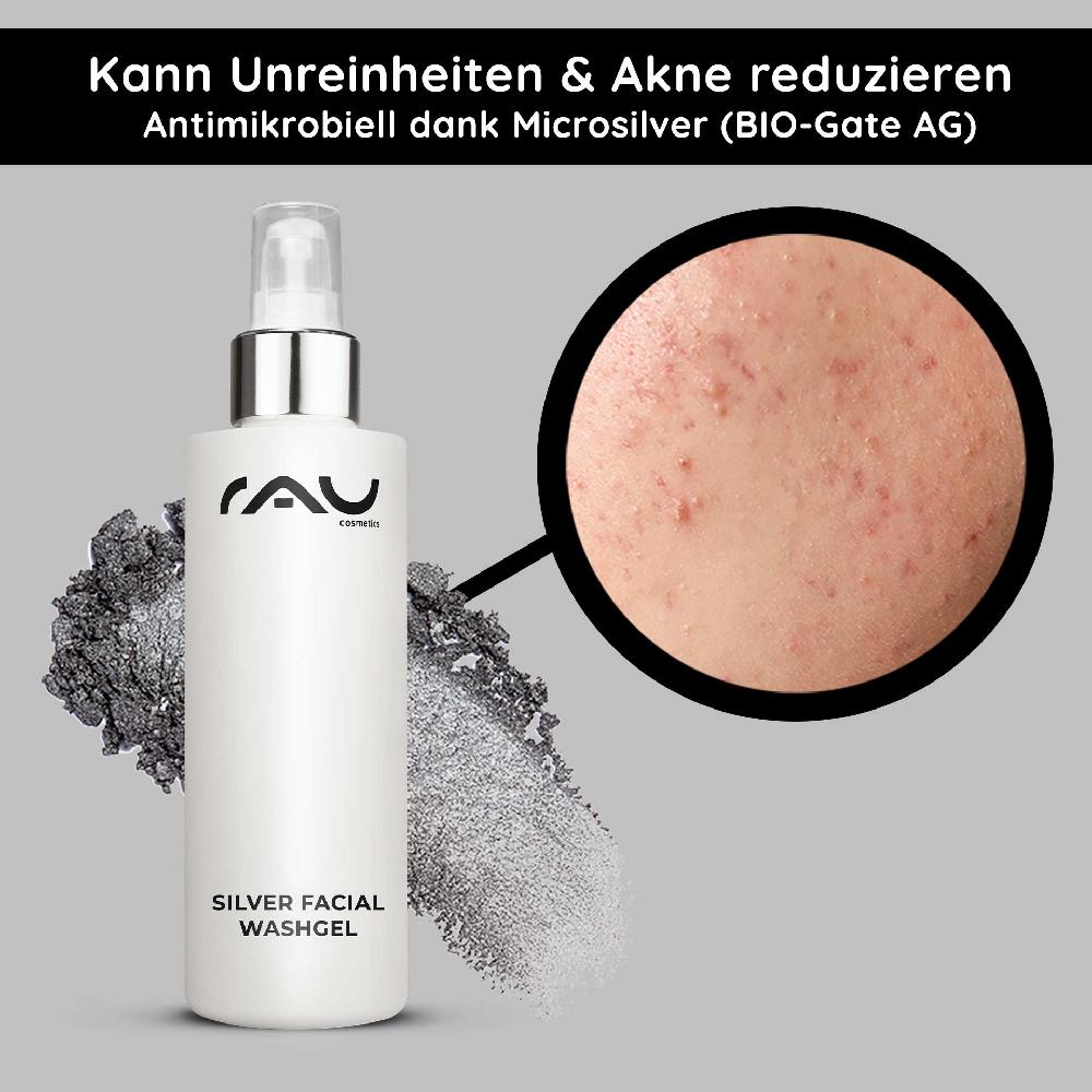 Rau Cosmetics Silver Facial Washgel 200 ml Microsilber Reiniger VIP-Rabatte