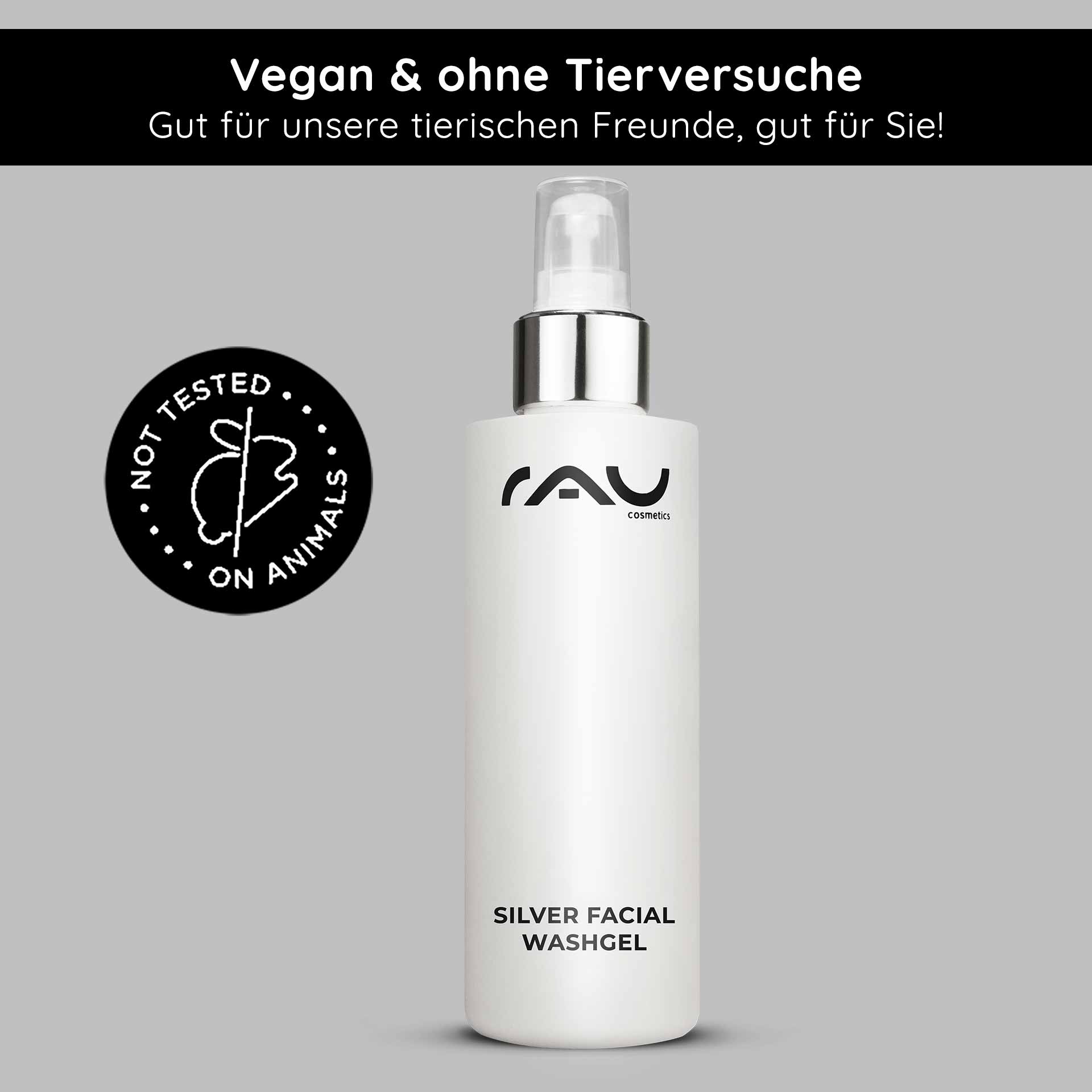 Rau Cosmetics Silver Facial Washgel 200 ml Microsilber Reiniger VIP-Rabatte