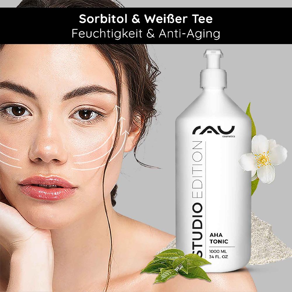 Rau Cosmetics AHA Tonic 1000 ml mildes Anti Aging Fruchtsäure Tonic Wochenangebot