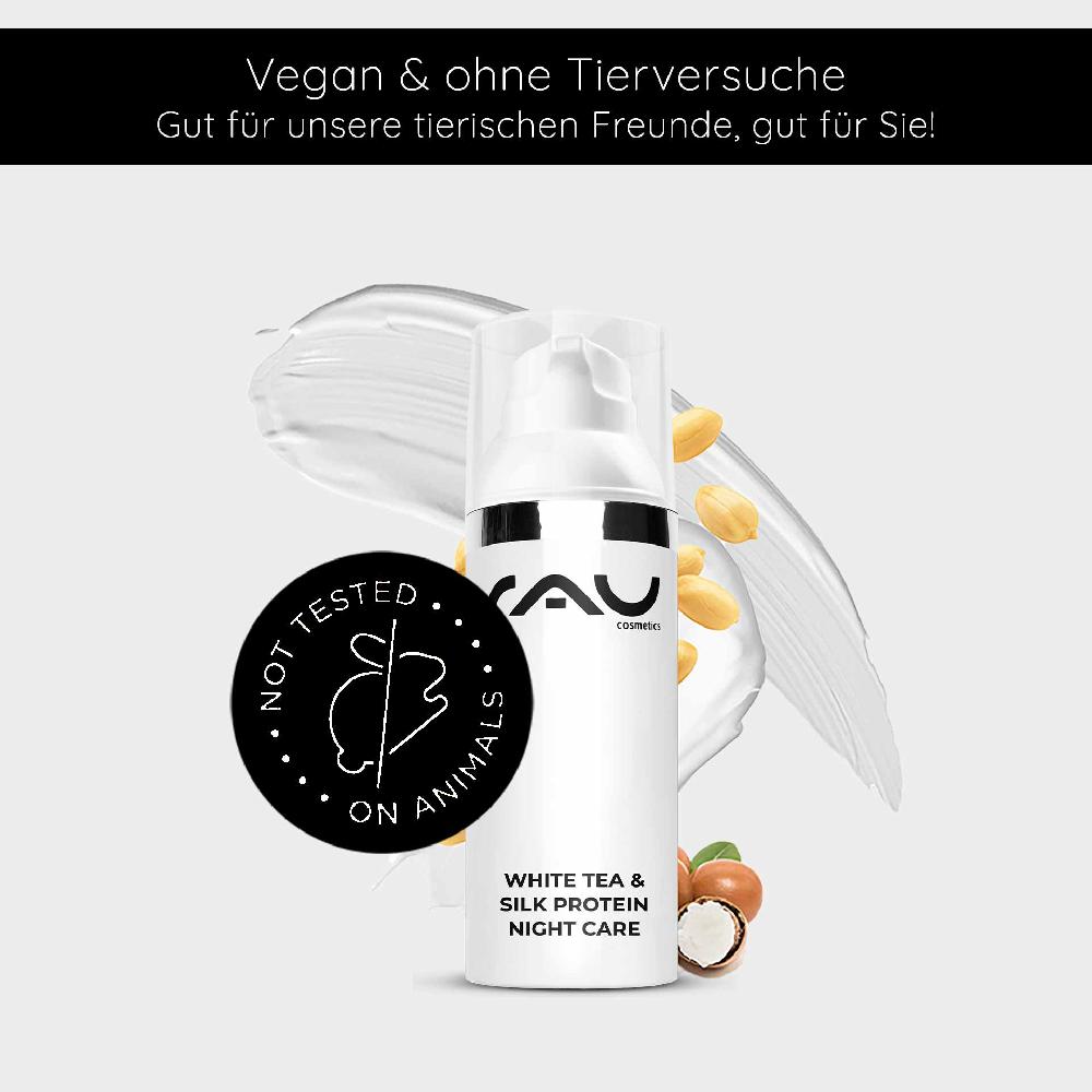 Rau Cosmetics White Tea & Silk Protein Night Care 50 ml Nachtcreme Letzte 3 Tage