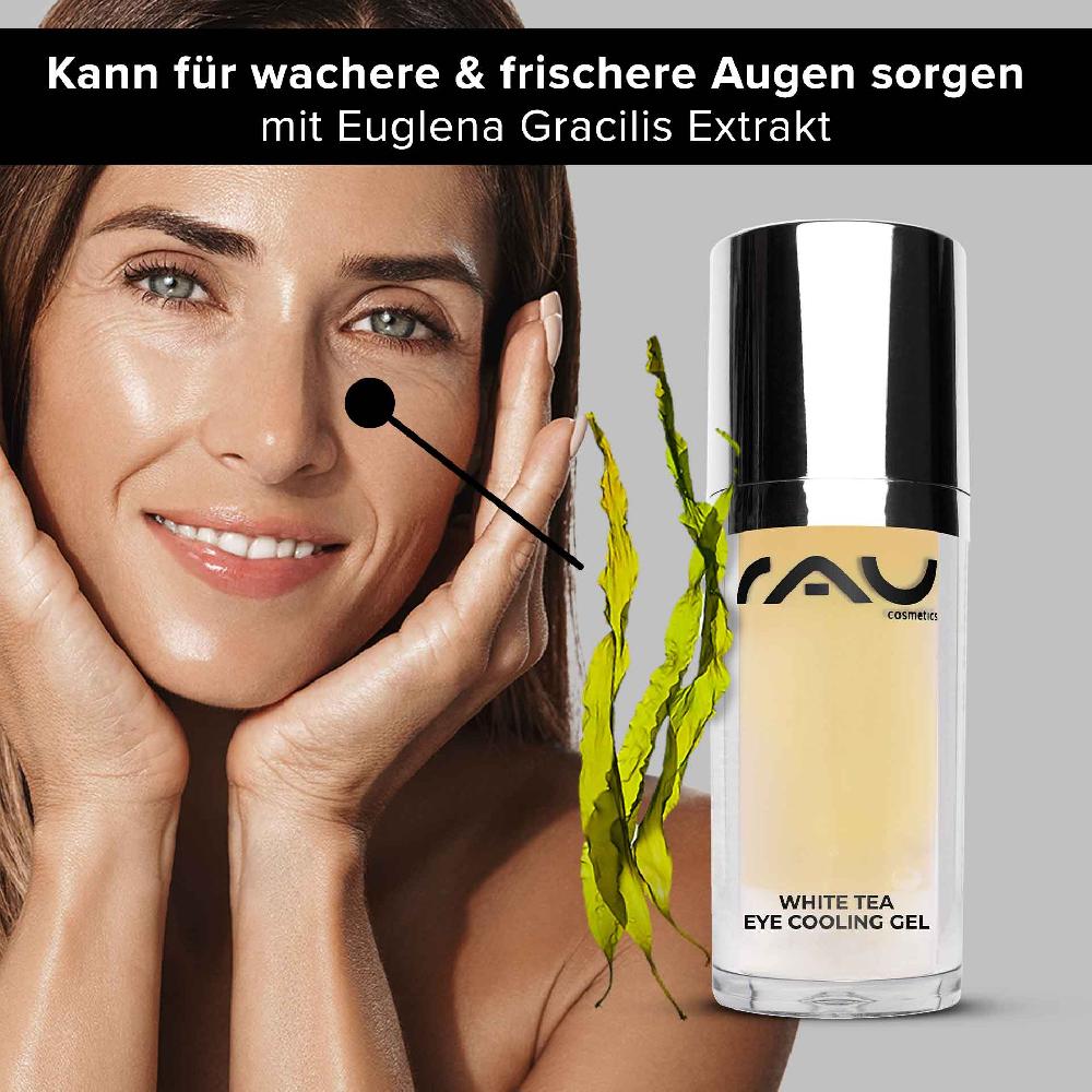 Rau Cosmetics White Tea Eye Cooling Gel 30 ml Anti-Aging Augenpflege Neueste Stile