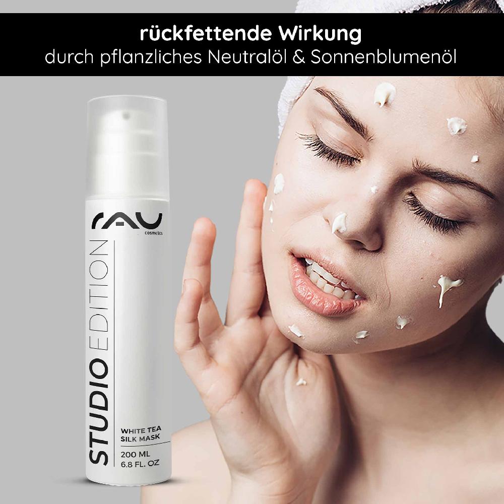 Rau Cosmetics White Tea Silk Mask 200 ml Reichhaltige Creme & Maske Letzte 2 Tage