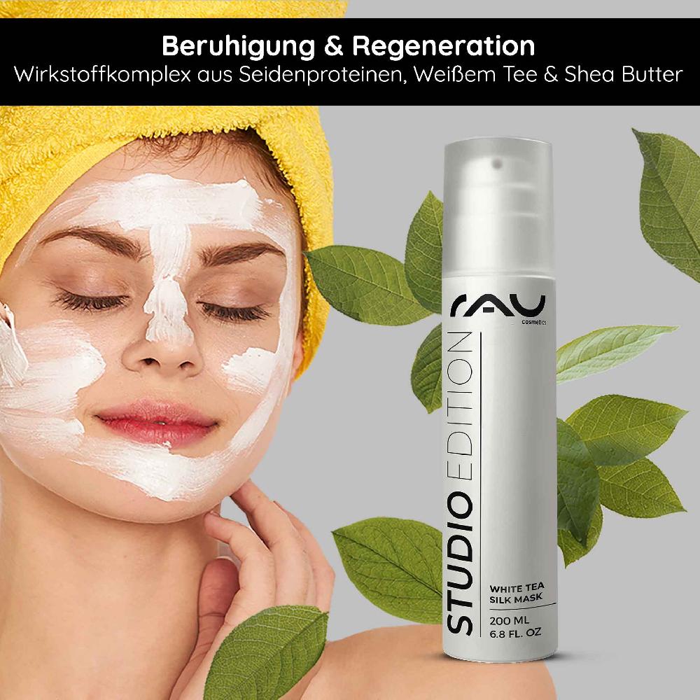 Rau Cosmetics White Tea Silk Mask 200 ml Reichhaltige Creme & Maske Letzte 2 Tage