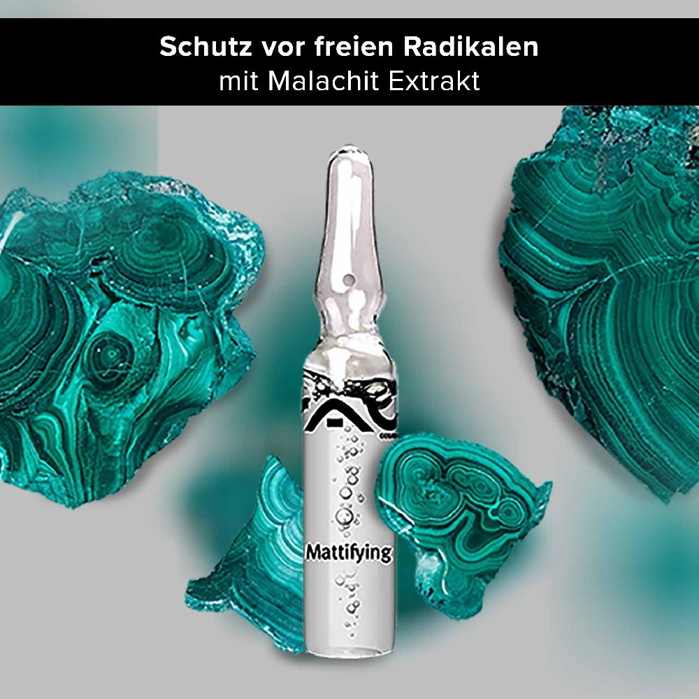 Rau Cosmetics Mattifying Ampullen 10x2 ml Mattierend mit wilder Pistazie Sonderangebot der Fabrik