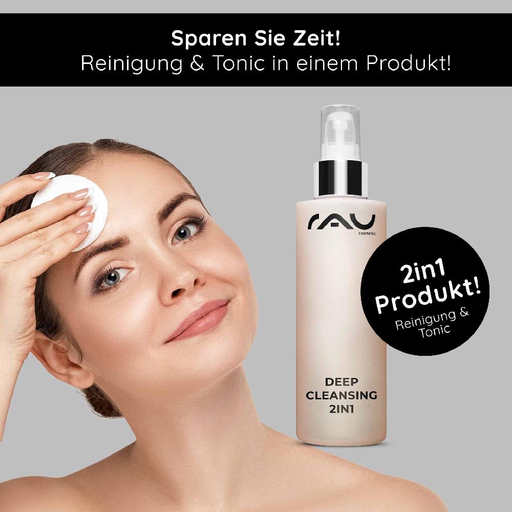 Rau Cosmetics Deep Cleansing 2in1 200 ml 2in1 Gesichtswasser Nur noch ein Tag übrig
