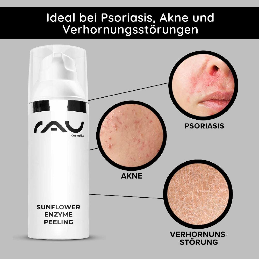 Rau Cosmetics Sunflower Enzyme Peeling 50 ml Chemisches Enzymepeeling 50% Rabatt mit kostenlosem Versand