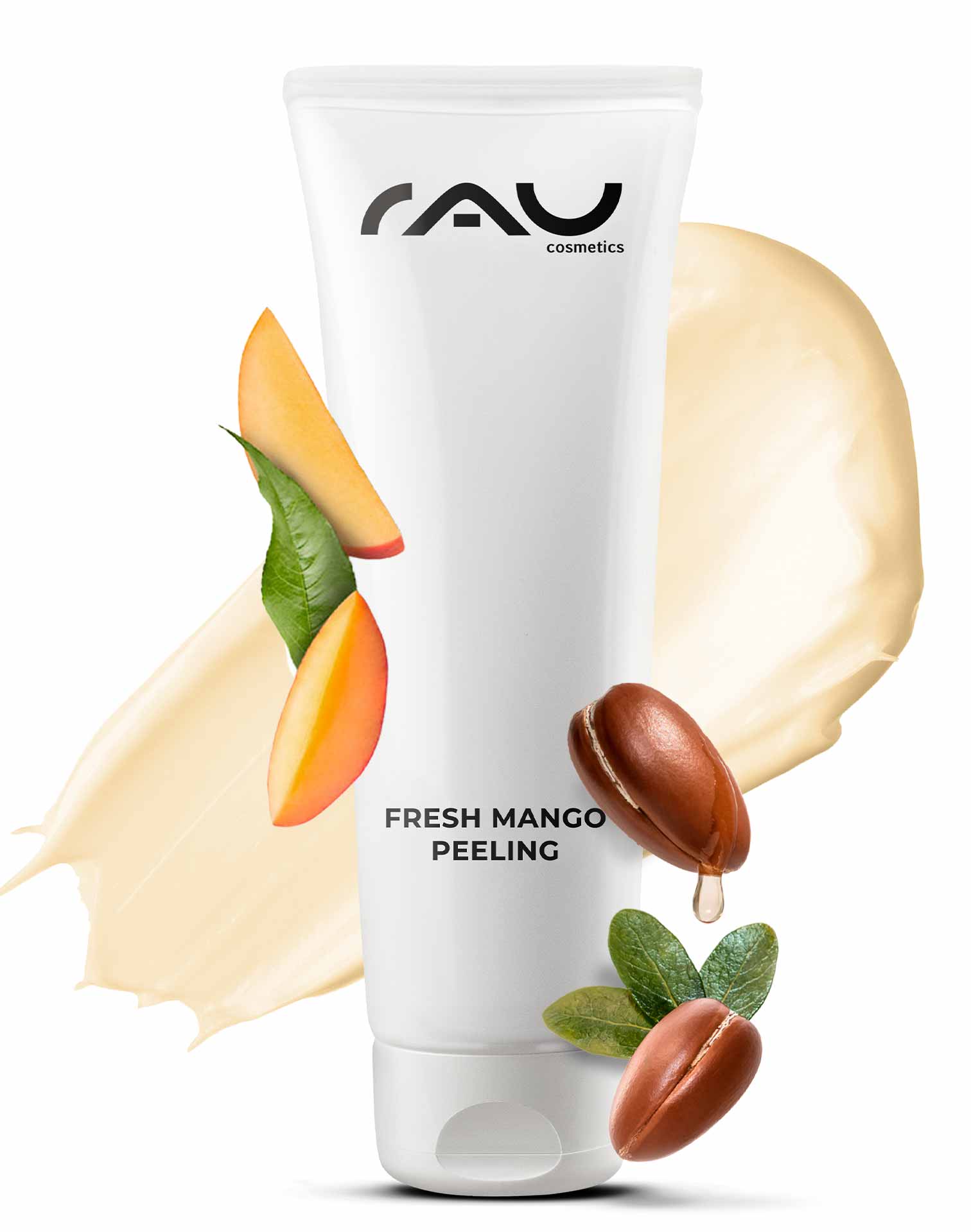 Rau Cosmetics Fresh Mango Peeling 75 ml Enzymepeeling mit Mangoduft für feine Poren Speichern exportieren