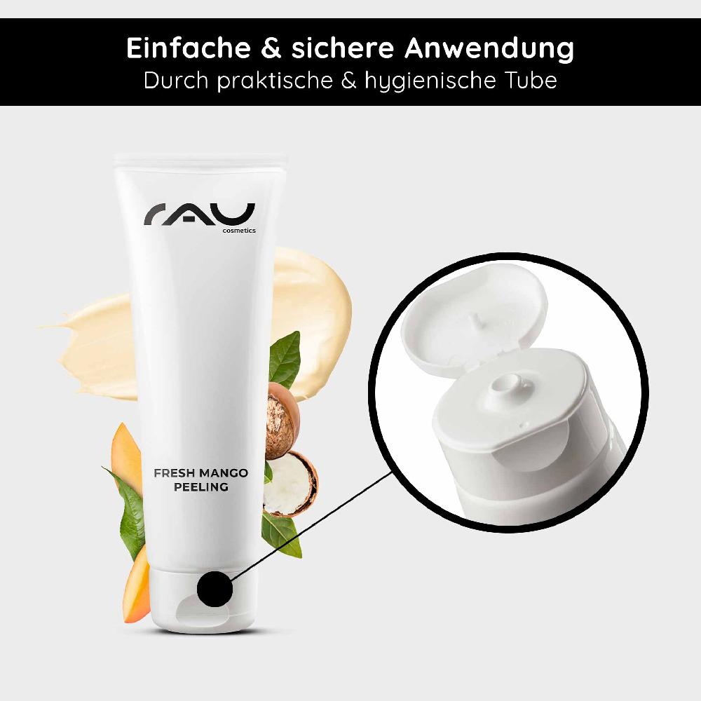 Rau Cosmetics Fresh Mango Peeling 75 ml Enzymepeeling mit Mangoduft für feine Poren Speichern exportieren