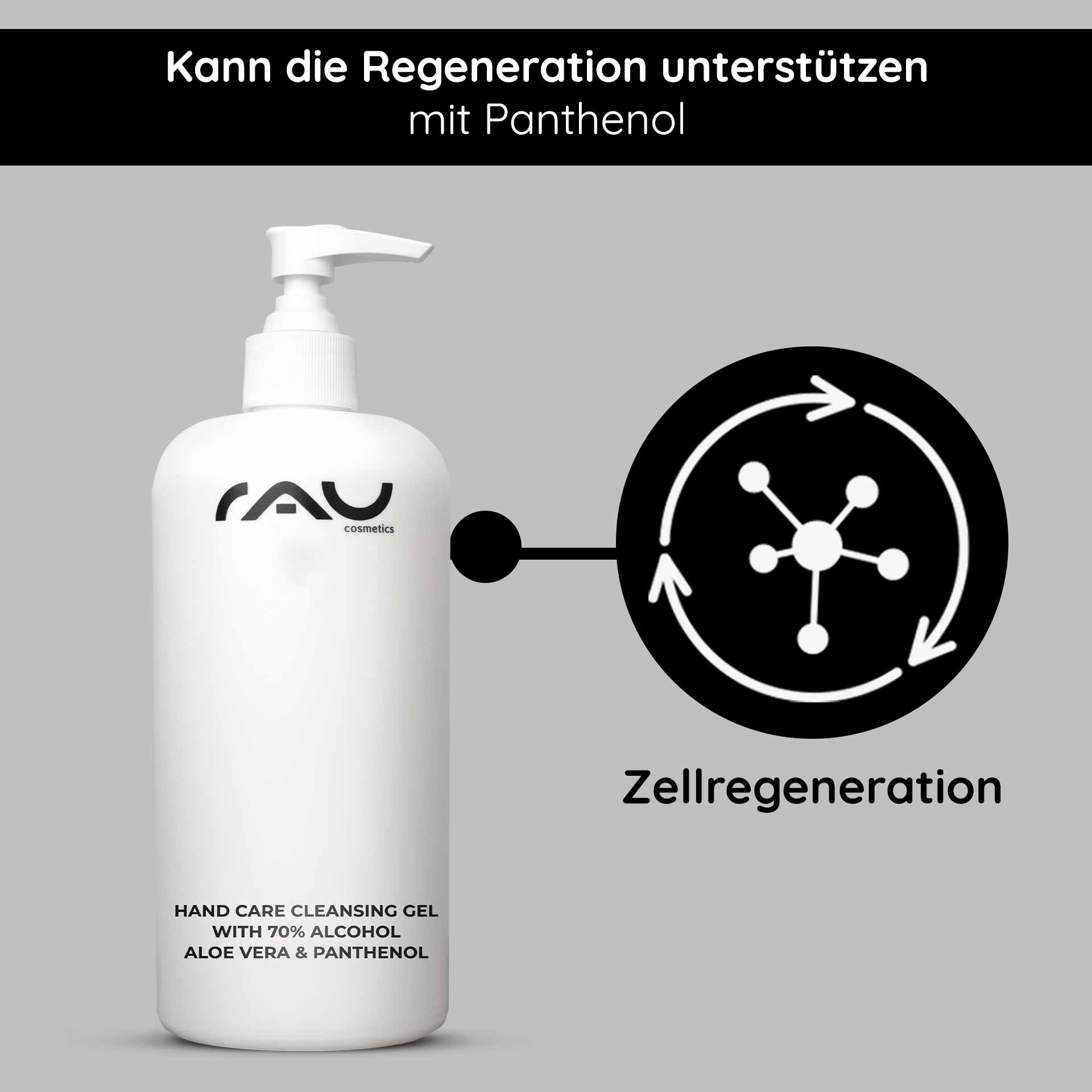Rau Cosmetics Hand Care Cleansing Gel 500 ml Desinfektion & Pflege Black Friday Preise