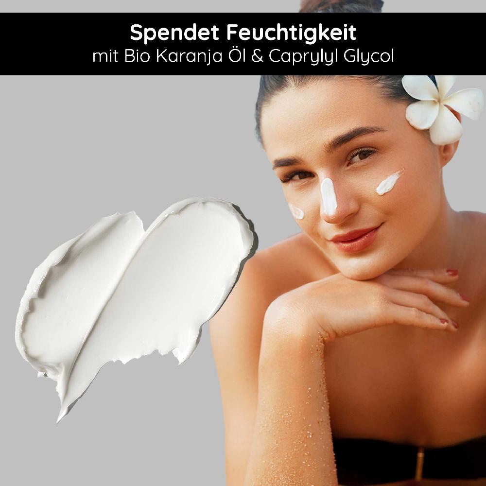 Rau Cosmetics Sunscreen SPF 50 with Bio-Karanja Öl 75 ml - Sonnenschutz zollfrei